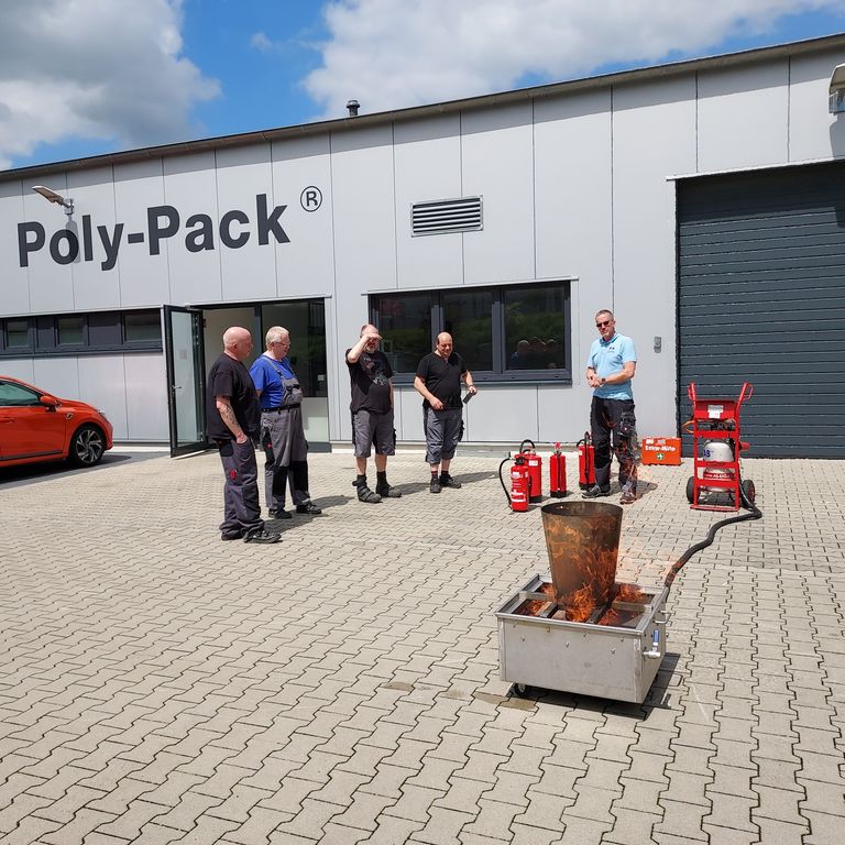 Brandschutzhelferausbildung Fa. PolyPack 