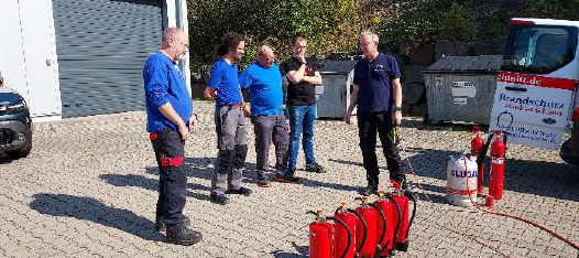 Brandschutzhelferausbildung Fa. PolyPack 